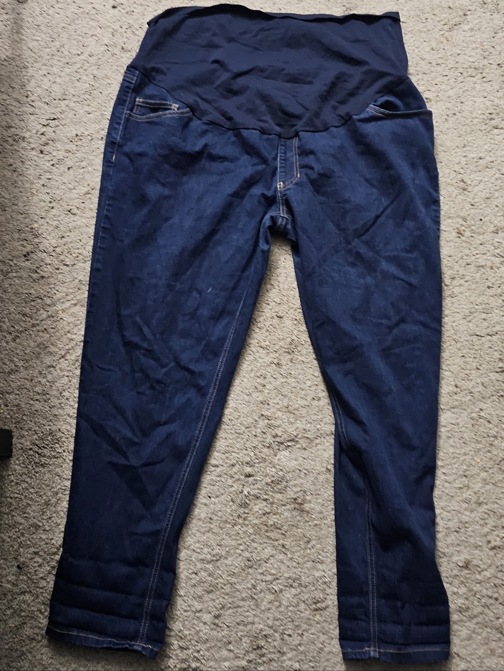 Time and Tru Dark Blue Maternity Jeggings